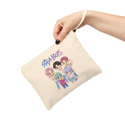 Saja Boys chibi band illustration Accessory Zipper Pouch | K-Pop Demon Hunters Accessory Zipper Pouch | Huntrix Accessory Zipper Pouch