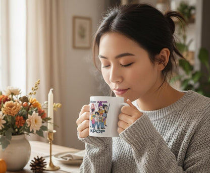 Demon Hunters Kpop Characters Mug | K-Pop Demon Hunters Mug | Huntrix Mug | Saja Boys Mug | Demon Saja Boys Mug | K-Pop anime Mug