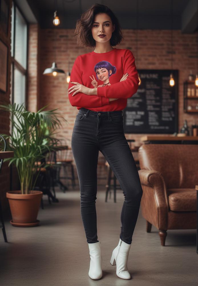 K-Pop Hunter Zoey Sweatshirt | Zoey Hunter Sweatshirt | K-Pop Demon Hunter Sweatshirt | Zoey Huntrix Sweatshirt | K-Pop Zoey Sweatshirt