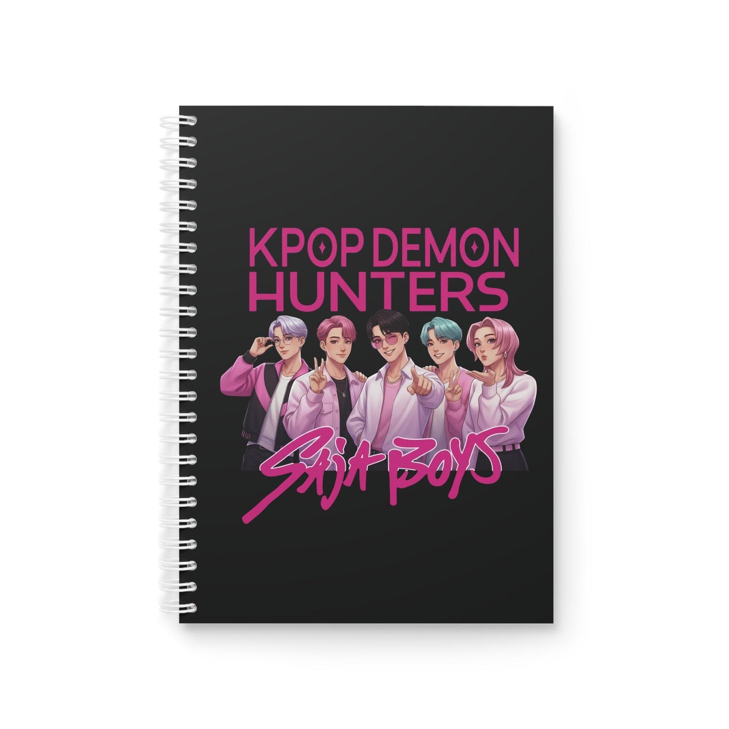 Kpop Demon Hunters Spiral Notebook | HunterX Spiral Notebook | Kpop Demon Spiral  Notebook | Saja Boys Notebook | Kpop Demon Notebook