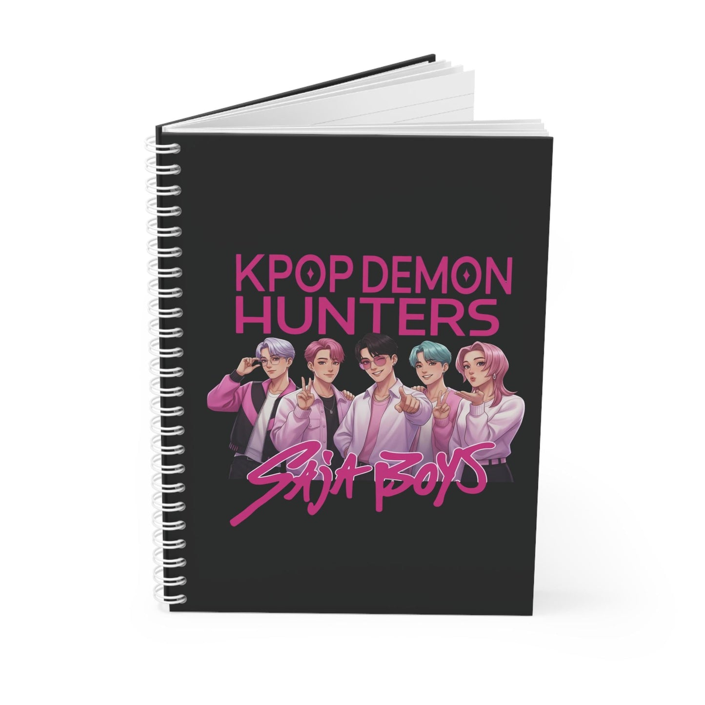 Kpop Demon Hunters Spiral Notebook | HunterX Spiral Notebook | Kpop Demon Spiral  Notebook | Saja Boys Notebook | Kpop Demon Notebook