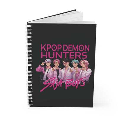 Kpop Demon Hunters Spiral Notebook | HunterX Spiral Notebook | Kpop Demon Spiral  Notebook | Saja Boys Notebook | Kpop Demon Notebook