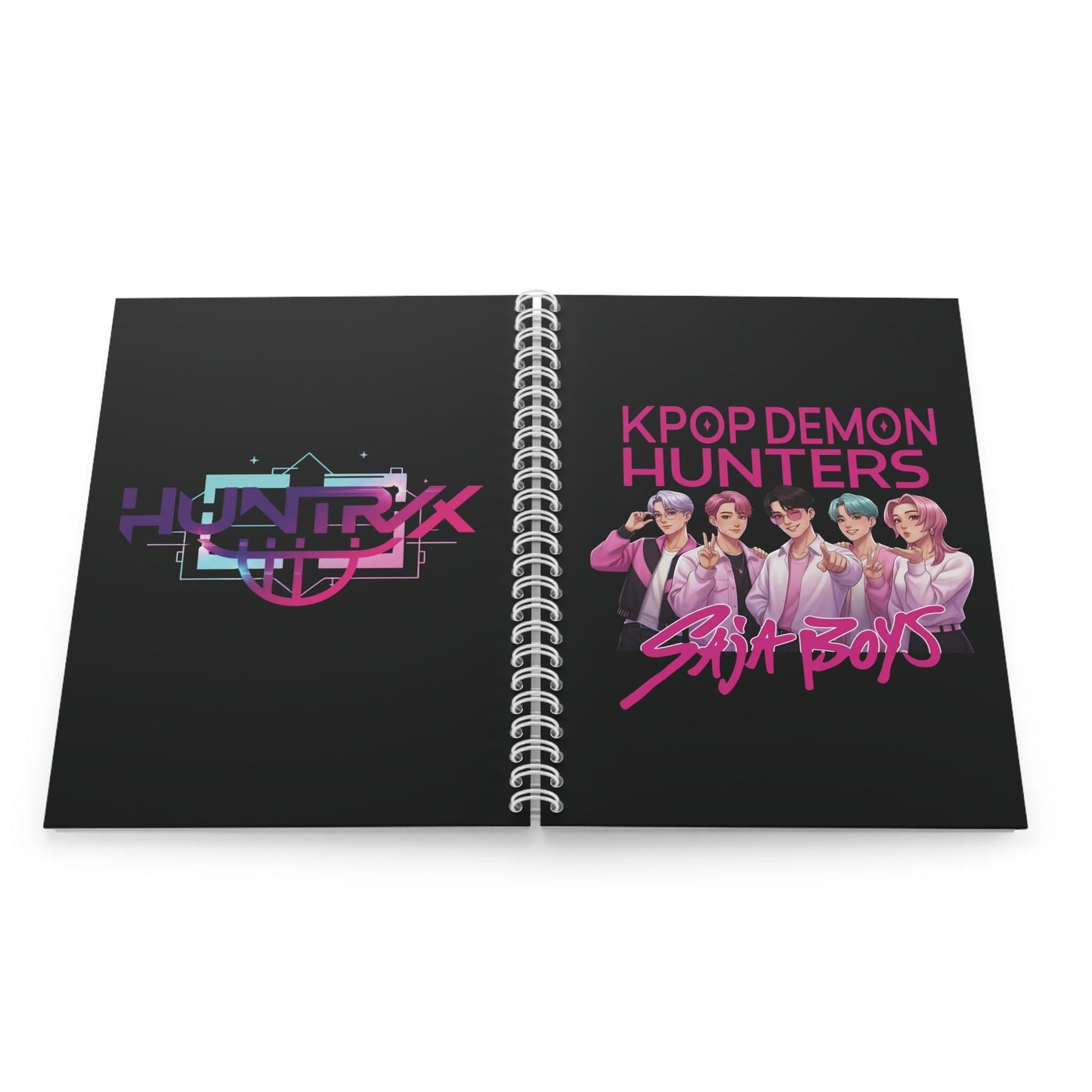 Kpop Demon Hunters Spiral Notebook | HunterX Spiral Notebook | Kpop Demon Spiral  Notebook | Saja Boys Notebook | Kpop Demon Notebook