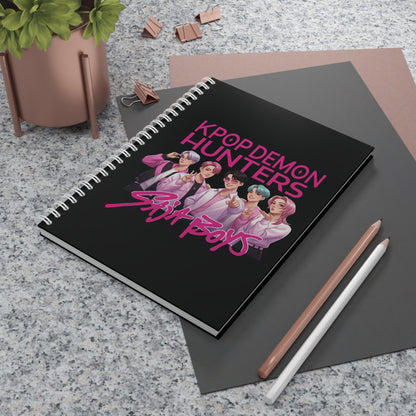 Kpop Demon Hunters Spiral Notebook | HunterX Spiral Notebook | Kpop Demon Spiral  Notebook | Saja Boys Notebook | Kpop Demon Notebook