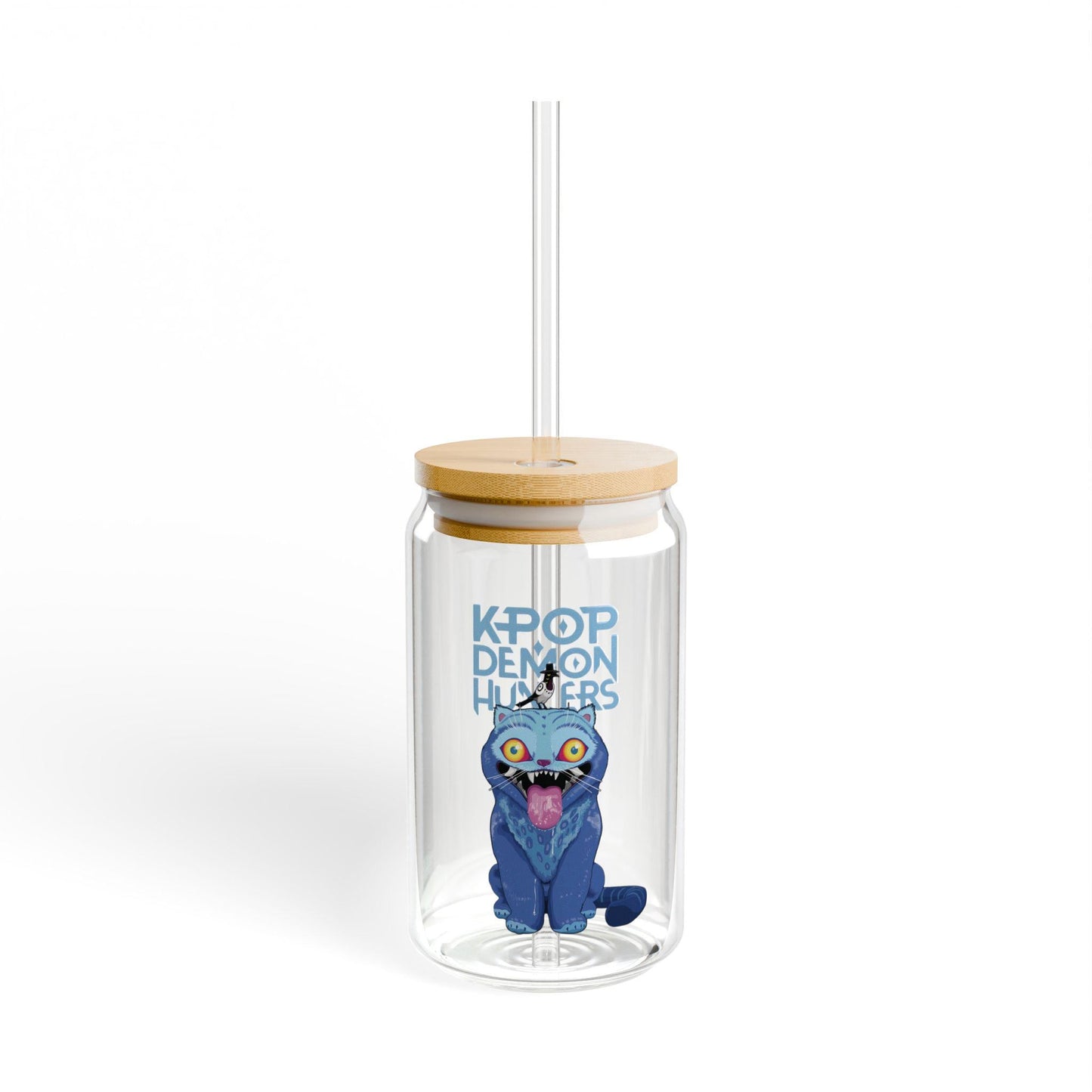 K-Pop Demon Hunter tumbler | Derpy Tiger Sipper Glass | K-Pop Demon Hunter Sipper | Huntrix Derpy Tiger Sipper | Derpy Tiger Tumbler