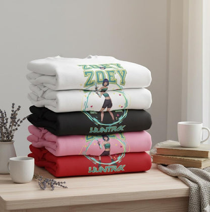 K-Pop Zoey Sweatshirt | Huntrix Zoey Sweatshirt | K-Pop Demon Hunter kids Sweatshirt | K-Pop Kids Sweatshirt | Saja Boys Sweatshirt