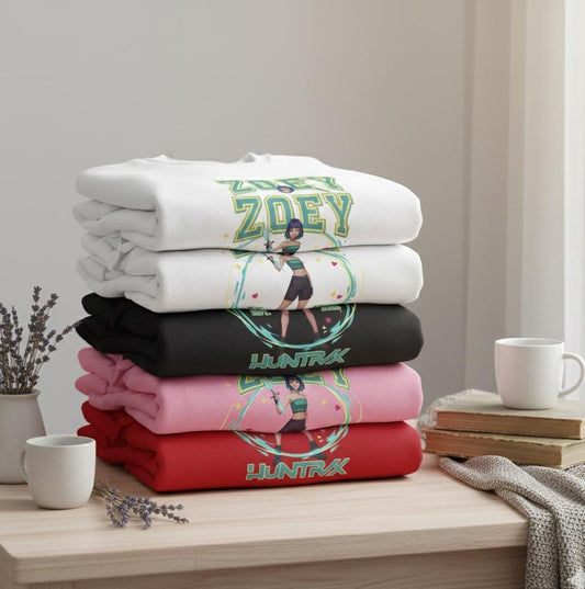 K-Pop Zoey Sweatshirt | Huntrix Zoey Sweatshirt | K-Pop Demon Hunter kids Sweatshirt | K-Pop Kids Sweatshirt | Saja Boys Sweatshirt