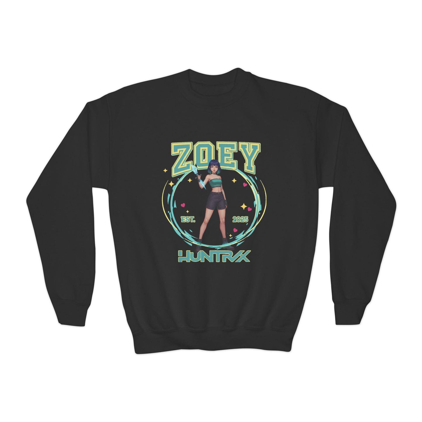 K-Pop Zoey Sweatshirt | Huntrix Zoey Sweatshirt | K-Pop Demon Hunter kids Sweatshirt | K-Pop Kids Sweatshirt | Saja Boys Sweatshirt