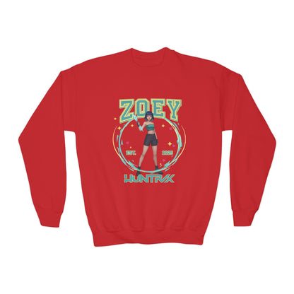 K-Pop Zoey Sweatshirt | Huntrix Zoey Sweatshirt | K-Pop Demon Hunter kids Sweatshirt | K-Pop Kids Sweatshirt | Saja Boys Sweatshirt