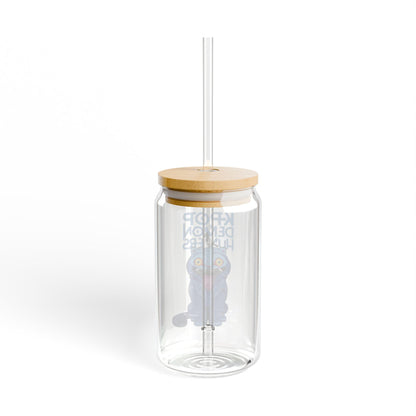 K-Pop Demon Hunter tumbler | Derpy Tiger Sipper Glass | K-Pop Demon Hunter Sipper | Huntrix Derpy Tiger Sipper | Derpy Tiger Tumbler