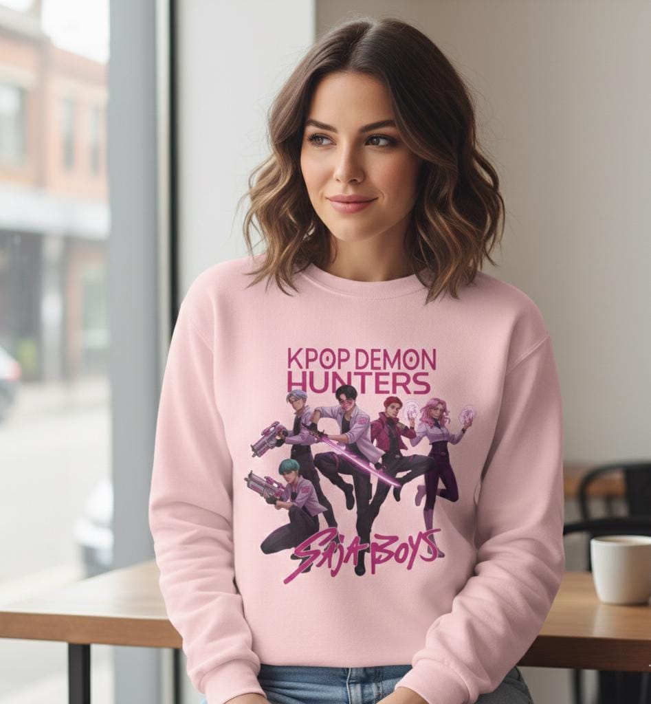 Kpop Demon Hunters Sweatshirt | Saja Boys sweatshirt | Huntrix Sweatshirt | KPop Demon Hunters Unisex Sweatshirt | Kpop Unisex Sweatshirt