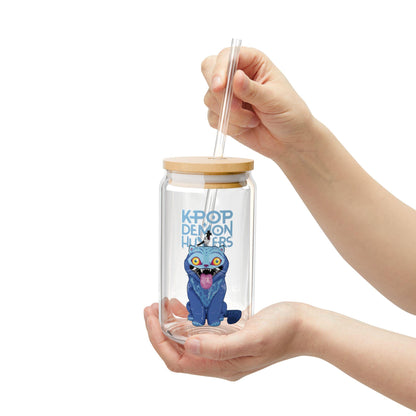 K-Pop Demon Hunter tumbler | Derpy Tiger Sipper Glass | K-Pop Demon Hunter Sipper | Huntrix Derpy Tiger Sipper | Derpy Tiger Tumbler