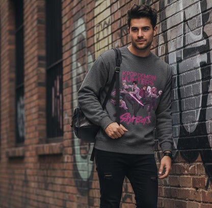 Kpop Demon Hunters Sweatshirt | Saja Boys sweatshirt | Huntrix Sweatshirt | KPop Demon Hunters Unisex Sweatshirt | Kpop Unisex Sweatshirt