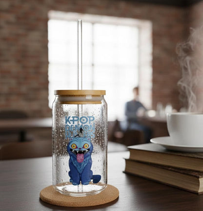 K-Pop Demon Hunter tumbler | Derpy Tiger Sipper Glass | K-Pop Demon Hunter Sipper | Huntrix Derpy Tiger Sipper | Derpy Tiger Tumbler