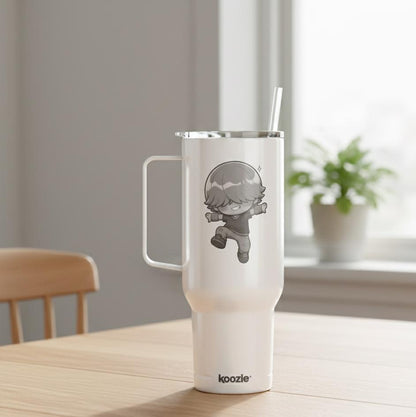 Hunter Compass Tumbler 40oz | K-Pop Insulated Travel Mug with Lid | K-Pop Demon Hunters Tumbler | Mystery Saja Mug | Saja Boys Tumbler