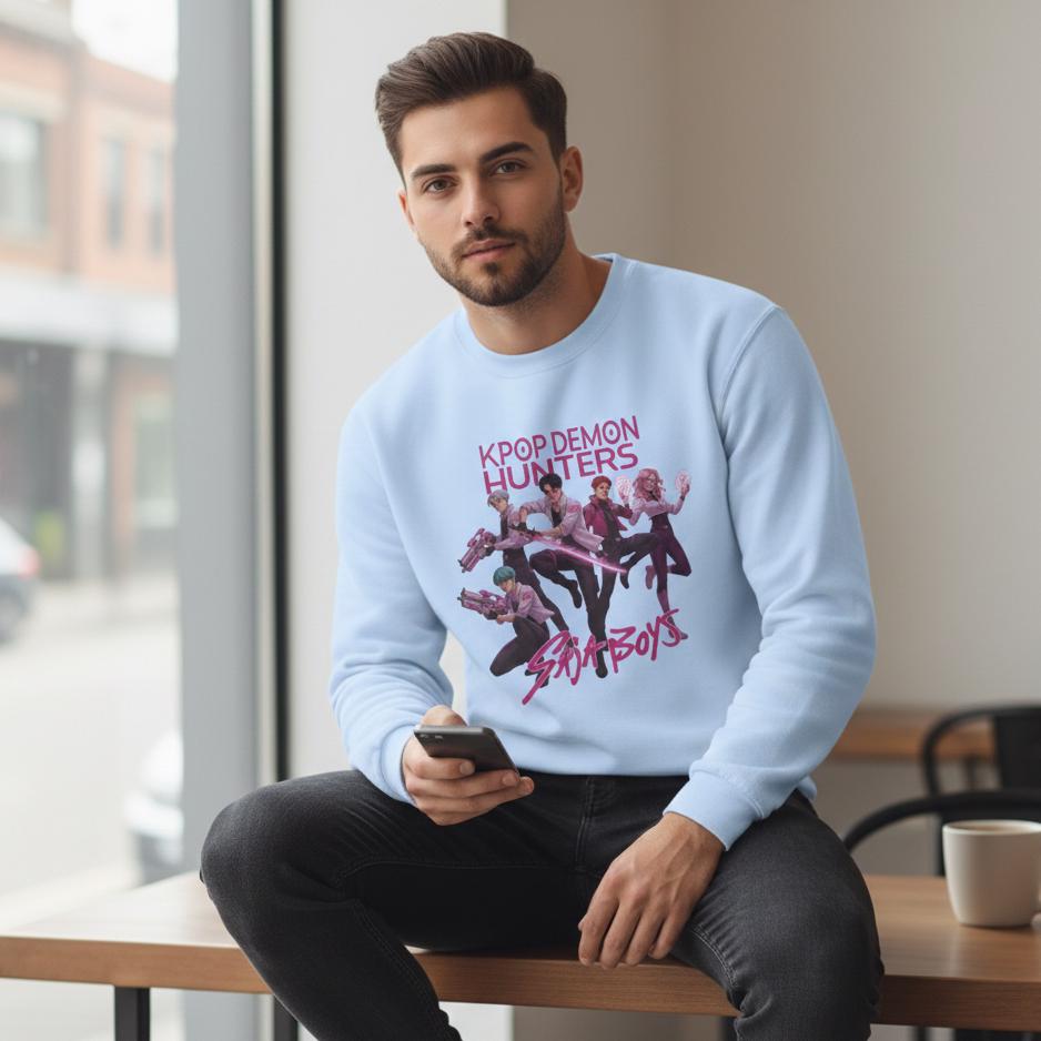 Kpop Demon Hunters Sweatshirt | Saja Boys sweatshirt | Huntrix Sweatshirt | KPop Demon Hunters Unisex Sweatshirt | Kpop Unisex Sweatshirt