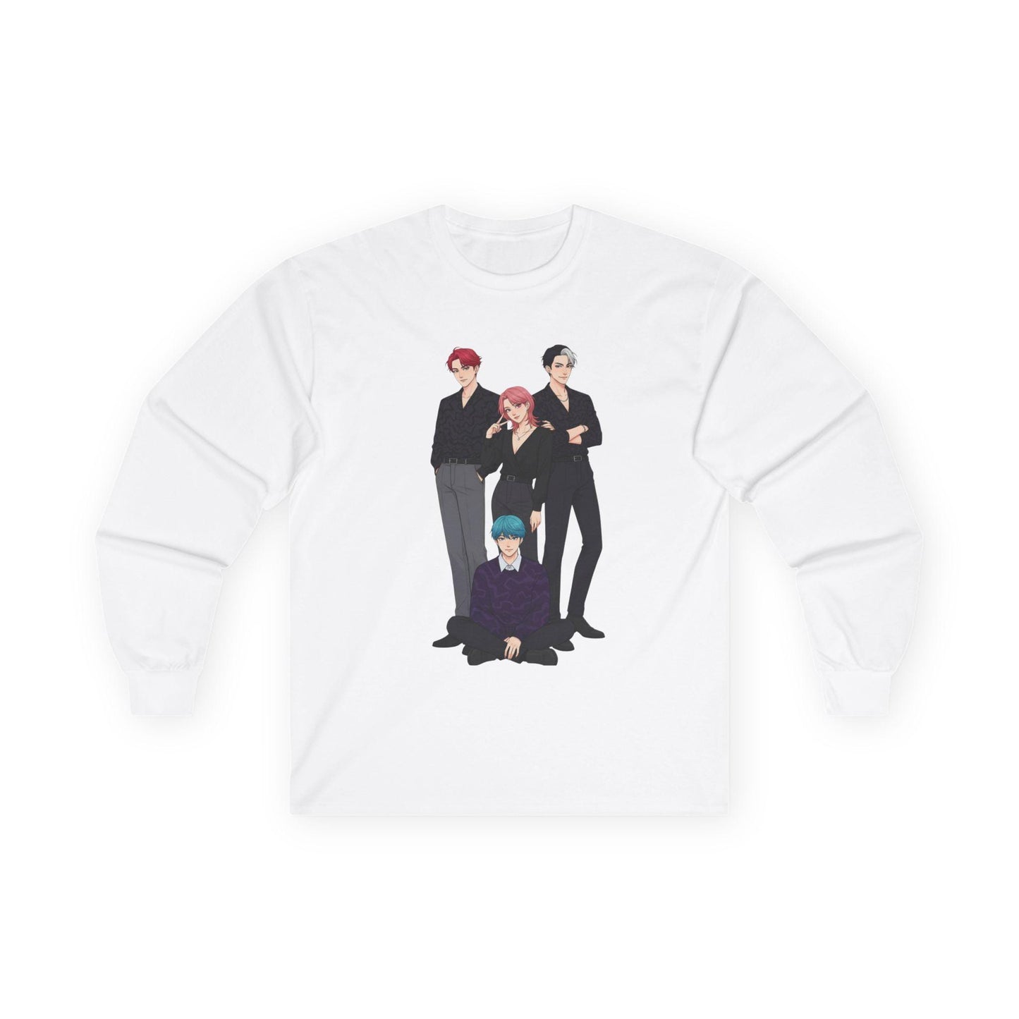Saja Boys Long Sleeve Tee | K-Pop Demon Hunters Tee | K-Pop Idols Long Sleeve Tee | Huntrix Unisex Long Sleeve Tee | Saja Boys Unisex Tee