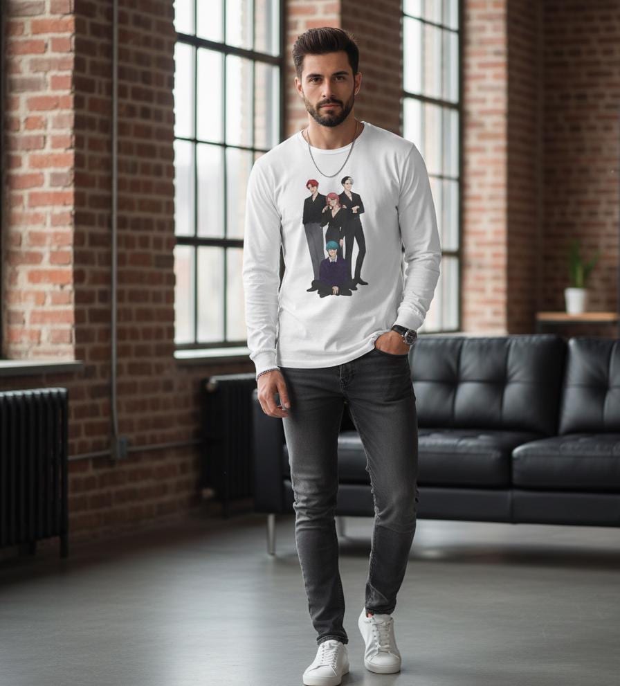 Saja Boys Long Sleeve Tee | K-Pop Demon Hunters Tee | K-Pop Idols Long Sleeve Tee | Huntrix Unisex Long Sleeve Tee | Saja Boys Unisex Tee
