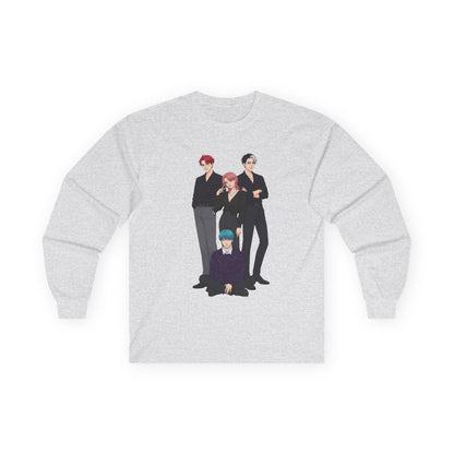 Saja Boys Long Sleeve Tee | K-Pop Demon Hunters Tee | K-Pop Idols Long Sleeve Tee | Huntrix Unisex Long Sleeve Tee | Saja Boys Unisex Tee