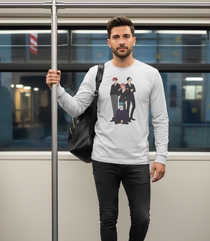 Saja Boys Long Sleeve Tee | K-Pop Demon Hunters Tee | K-Pop Idols Long Sleeve Tee | Huntrix Unisex Long Sleeve Tee | Saja Boys Unisex Tee