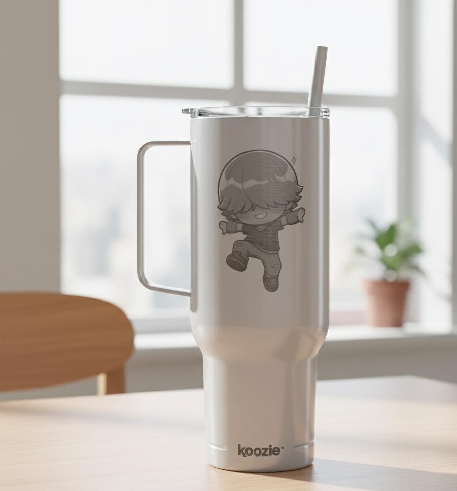 Hunter Compass Tumbler 40oz | K-Pop Insulated Travel Mug with Lid | K-Pop Demon Hunters Tumbler | Mystery Saja Mug | Saja Boys Tumbler