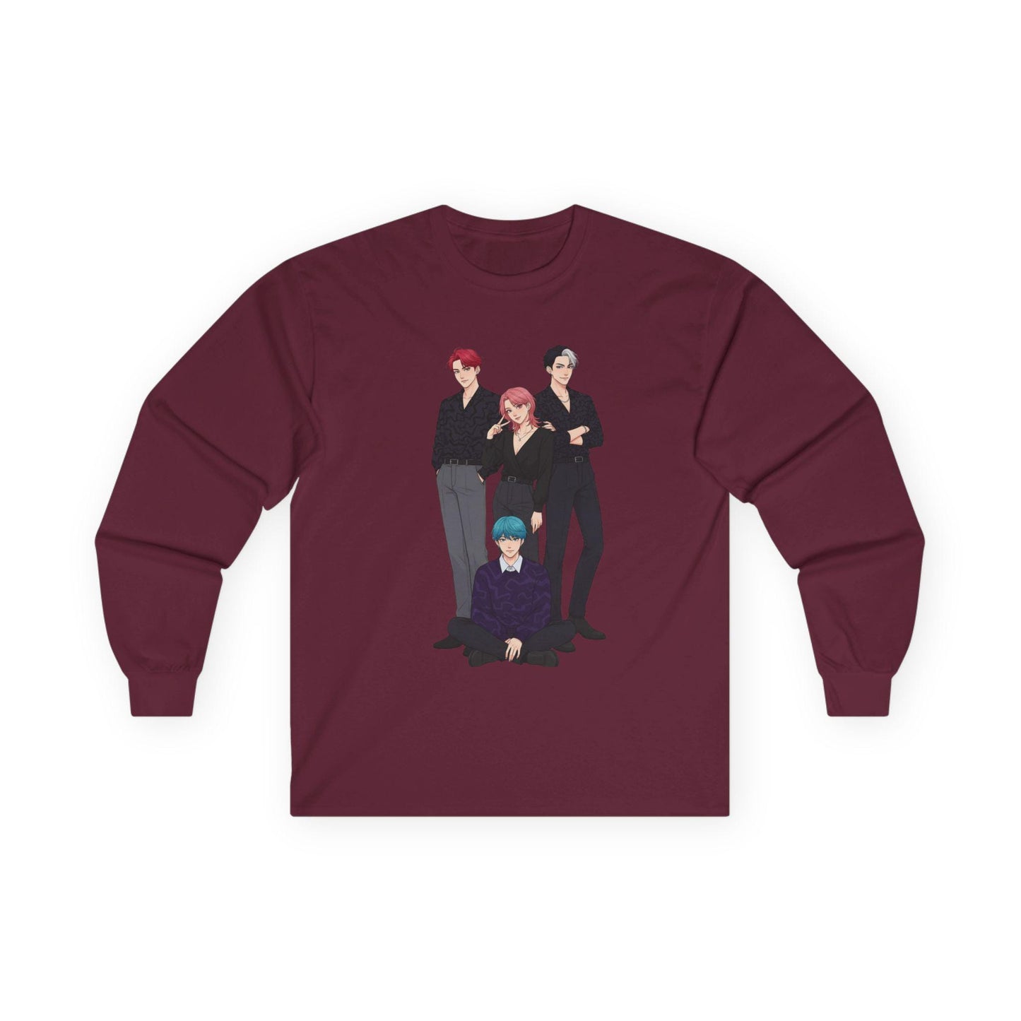 Saja Boys Long Sleeve Tee | K-Pop Demon Hunters Tee | K-Pop Idols Long Sleeve Tee | Huntrix Unisex Long Sleeve Tee | Saja Boys Unisex Tee