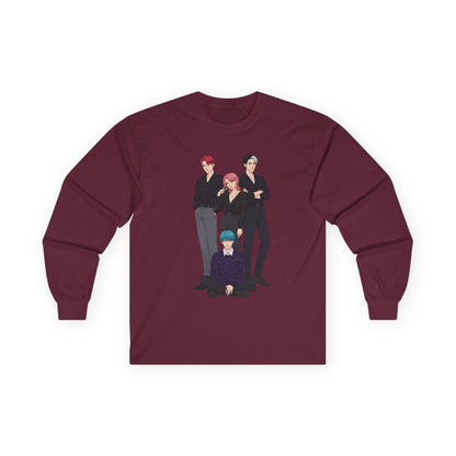 Saja Boys Long Sleeve Tee | K-Pop Demon Hunters Tee | K-Pop Idols Long Sleeve Tee | Huntrix Unisex Long Sleeve Tee | Saja Boys Unisex Tee