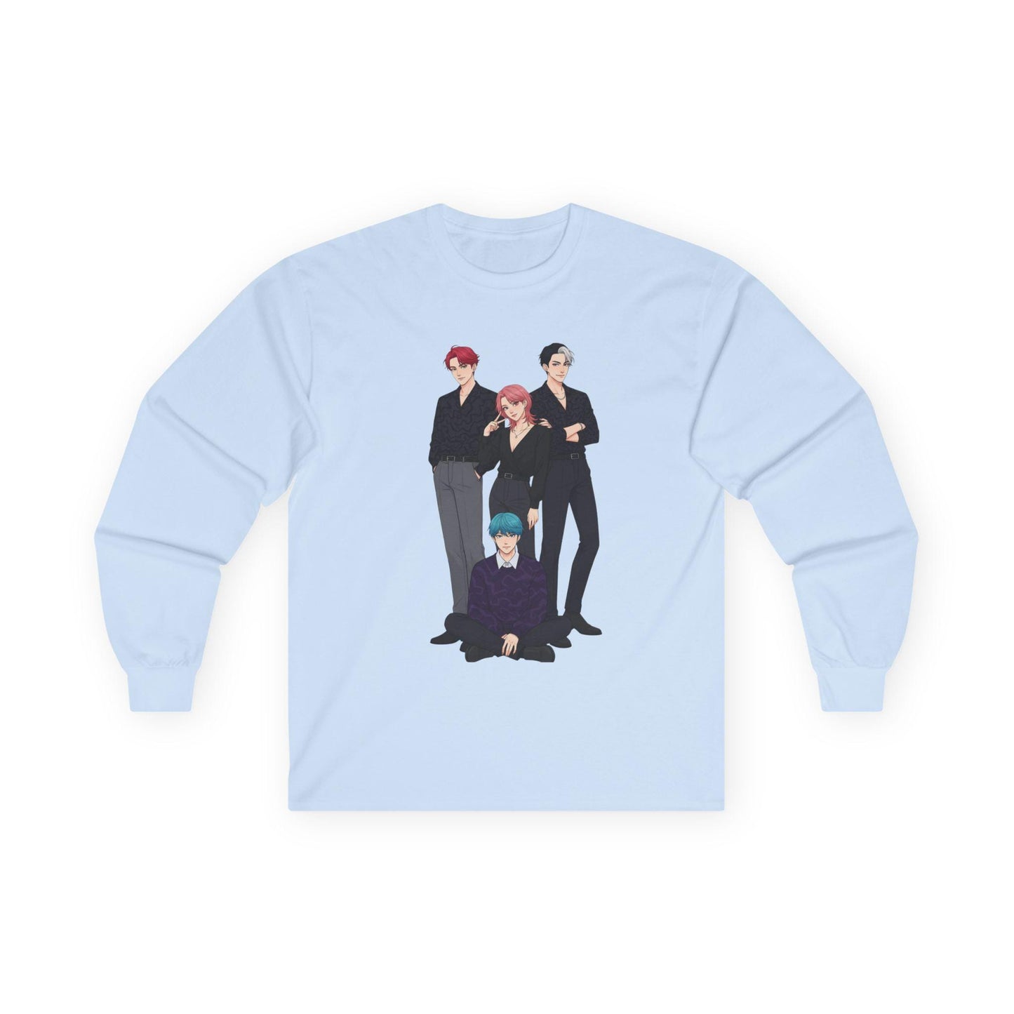 Saja Boys Long Sleeve Tee | K-Pop Demon Hunters Tee | K-Pop Idols Long Sleeve Tee | Huntrix Unisex Long Sleeve Tee | Saja Boys Unisex Tee