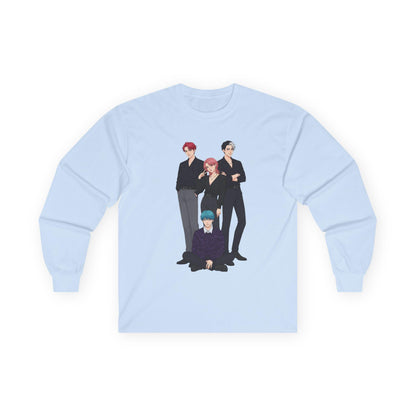 Saja Boys Long Sleeve Tee | K-Pop Demon Hunters Tee | K-Pop Idols Long Sleeve Tee | Huntrix Unisex Long Sleeve Tee | Saja Boys Unisex Tee