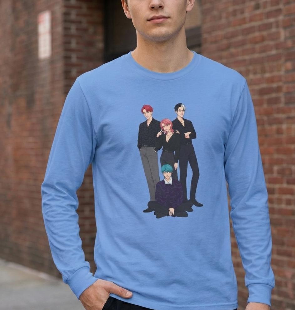 Saja Boys Long Sleeve Tee | K-Pop Demon Hunters Tee | K-Pop Idols Long Sleeve Tee | Huntrix Unisex Long Sleeve Tee | Saja Boys Unisex Tee