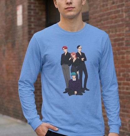 Saja Boys Long Sleeve Tee | K-Pop Demon Hunters Tee | K-Pop Idols Long Sleeve Tee | Huntrix Unisex Long Sleeve Tee | Saja Boys Unisex Tee