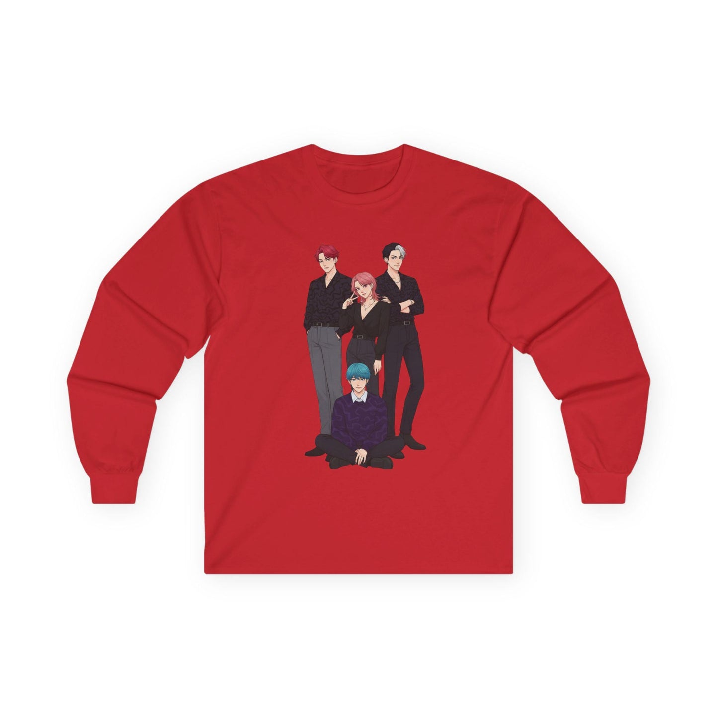 Saja Boys Long Sleeve Tee | K-Pop Demon Hunters Tee | K-Pop Idols Long Sleeve Tee | Huntrix Unisex Long Sleeve Tee | Saja Boys Unisex Tee