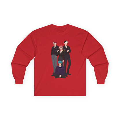 Saja Boys Long Sleeve Tee | K-Pop Demon Hunters Tee | K-Pop Idols Long Sleeve Tee | Huntrix Unisex Long Sleeve Tee | Saja Boys Unisex Tee