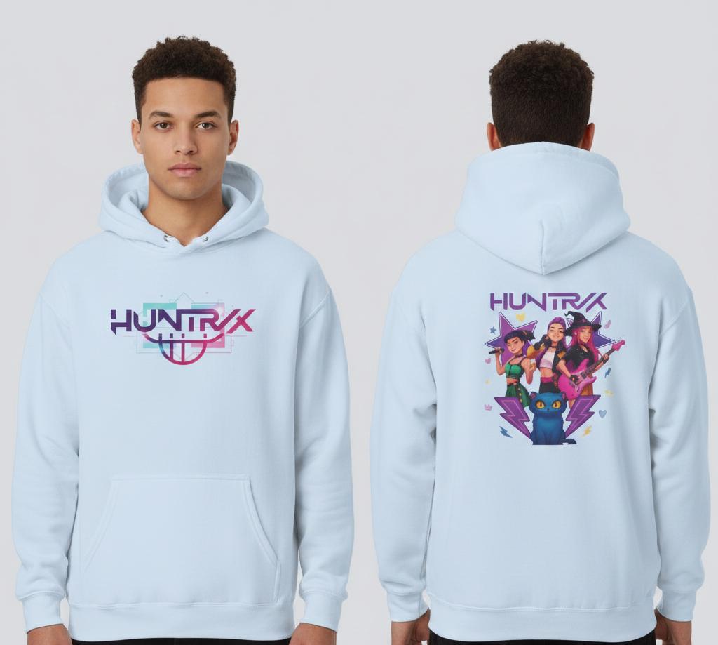 Huntrix Band Logo Hoodie | K-Pop Unisex Hoodie | K-Pop Demon Hunters Unisex Hoodie | Saja Boys Hoodie | K-Pop Group Unisex Hoodie