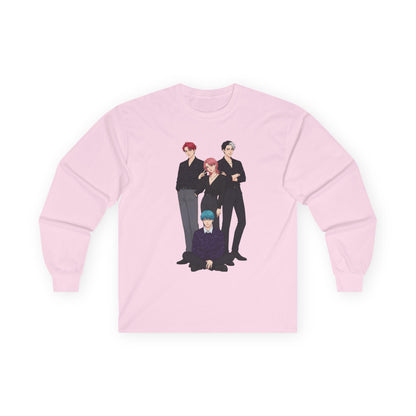 Saja Boys Long Sleeve Tee | K-Pop Demon Hunters Tee | K-Pop Idols Long Sleeve Tee | Huntrix Unisex Long Sleeve Tee | Saja Boys Unisex Tee