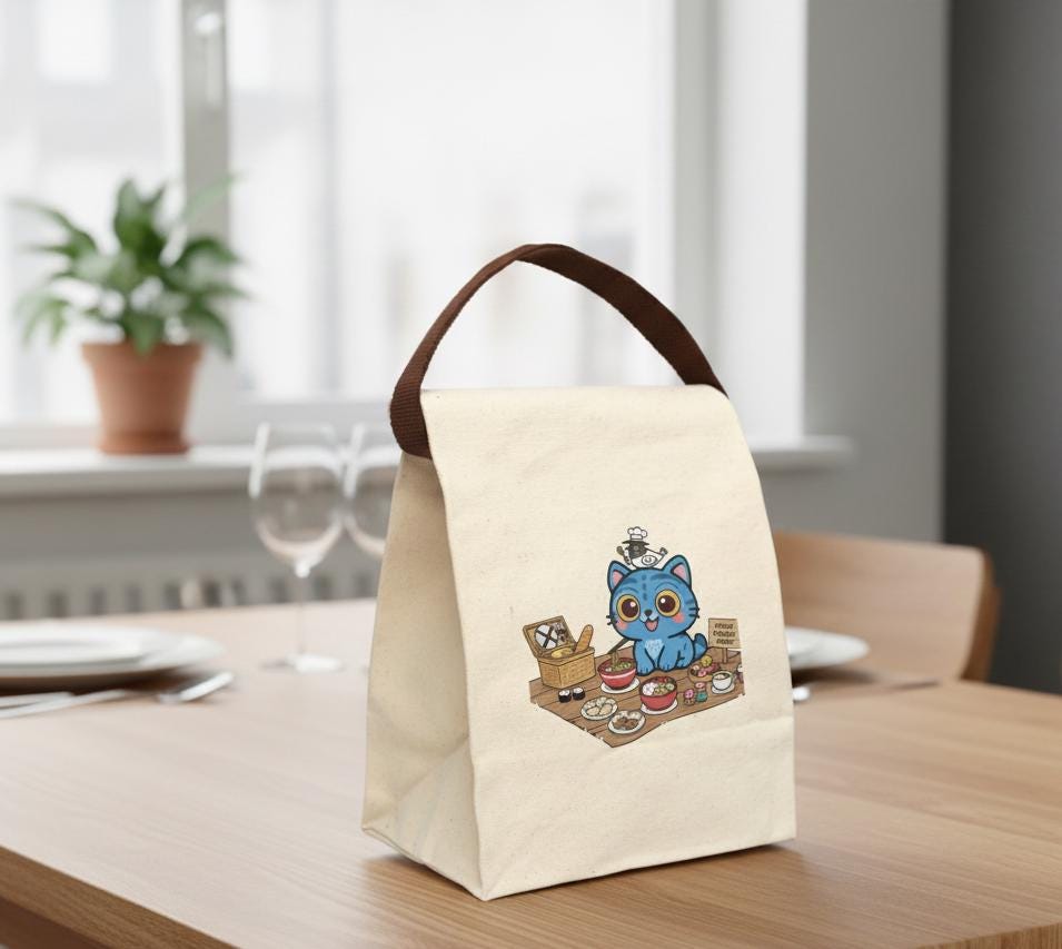 K-Pop Demon Hunters Lunch Bag | Derpy Tiger Lunch Bag | Huntrix Lunch Bag | K-Pop Lunch Bag | Derpy Cat Lunch Bag