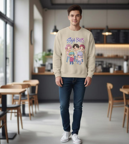 Saja Boys Sweatshirt | K-pop Demon Hunters sweatshirt | Saja Boys Unisex Hoodie | Huntrix Unisex Hoodie | K-Pop Unisex Hoodie