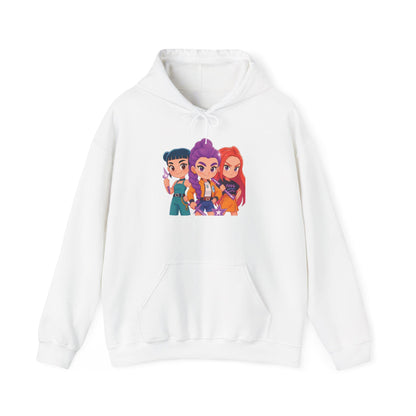 K-Pop Girl Trio Hoodie | Huntrix Girl Trio Hoodie | K-Pop Demon Hunters Hoodie | Rumi Mira Zoey Trio Hoodie | K-Pop Girl Hoodie