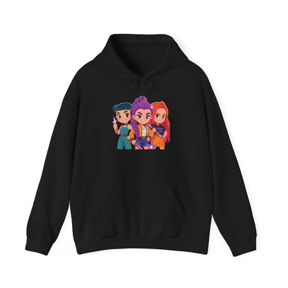 K-Pop Girl Trio Hoodie | Huntrix Girl Trio Hoodie | K-Pop Demon Hunters Hoodie | Rumi Mira Zoey Trio Hoodie | K-Pop Girl Hoodie