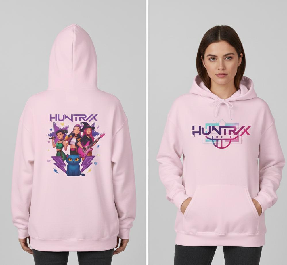Huntrix Band Logo Hoodie | K-Pop Unisex Hoodie | K-Pop Demon Hunters Unisex Hoodie | Saja Boys Hoodie | K-Pop Group Unisex Hoodie