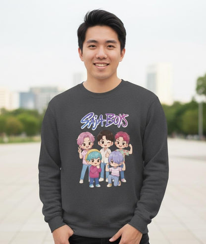 Saja Boys Sweatshirt | K-pop Demon Hunters sweatshirt | Saja Boys Unisex Hoodie | Huntrix Unisex Hoodie | K-Pop Unisex Hoodie
