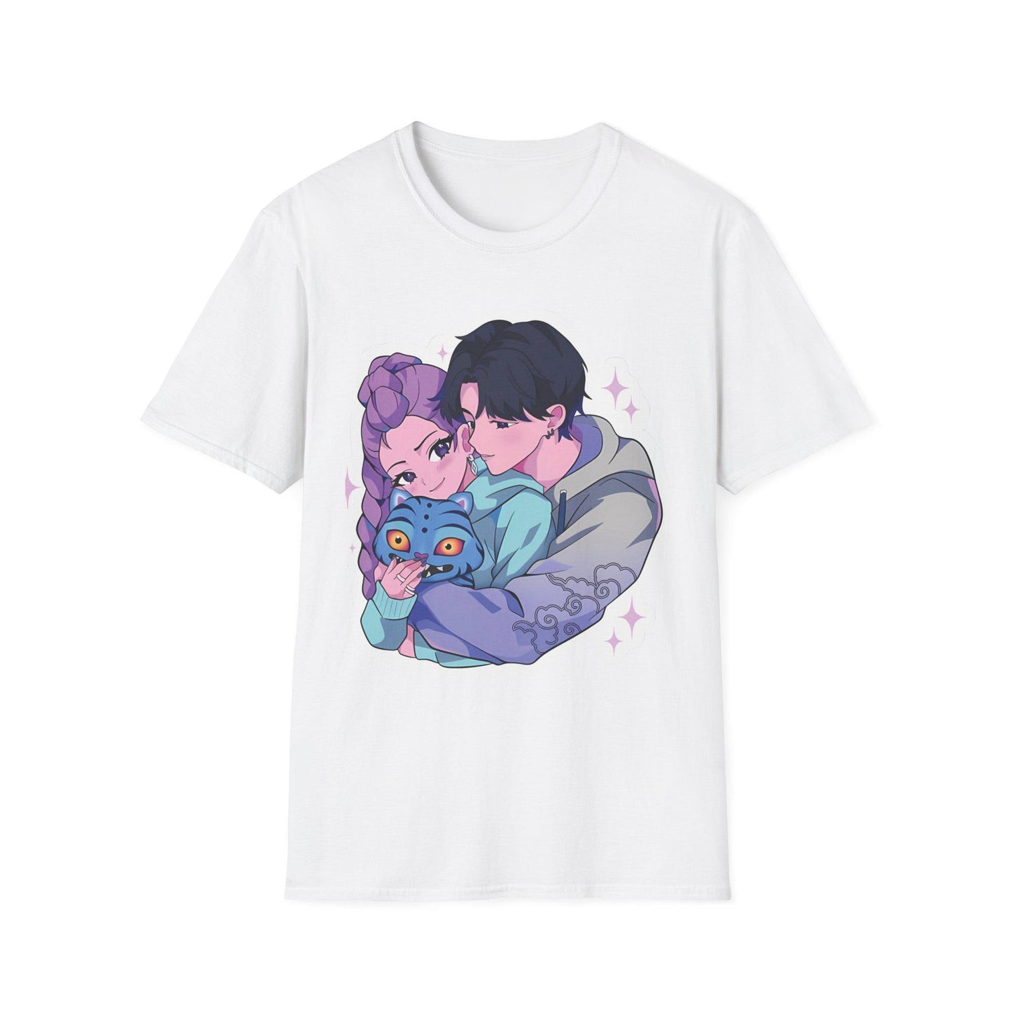 Kawaii Couple T-Shirt | Rujinu T-Shirt | K-Pop Hunters T-Shirt | Huntrix Unisex T-Shirt | K-Pop Couple T-Shirt