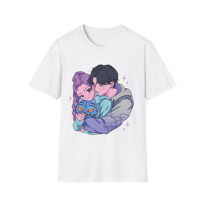 Kawaii Couple T-Shirt | Rujinu T-Shirt | K-Pop Hunters T-Shirt | Huntrix Unisex T-Shirt | K-Pop Couple T-Shirt