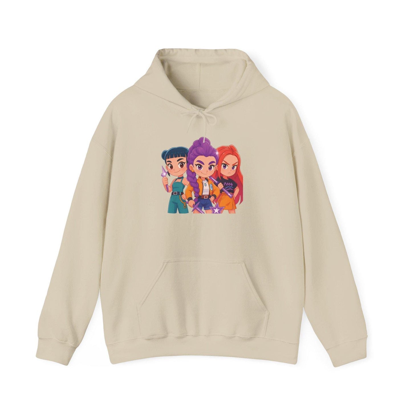 K-Pop Girl Trio Hoodie | Huntrix Girl Trio Hoodie | K-Pop Demon Hunters Hoodie | Rumi Mira Zoey Trio Hoodie | K-Pop Girl Hoodie