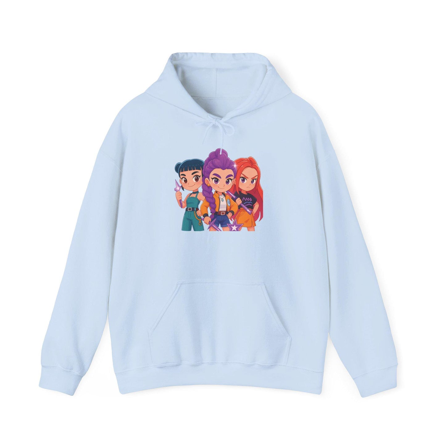 K-Pop Girl Trio Hoodie | Huntrix Girl Trio Hoodie | K-Pop Demon Hunters Hoodie | Rumi Mira Zoey Trio Hoodie | K-Pop Girl Hoodie