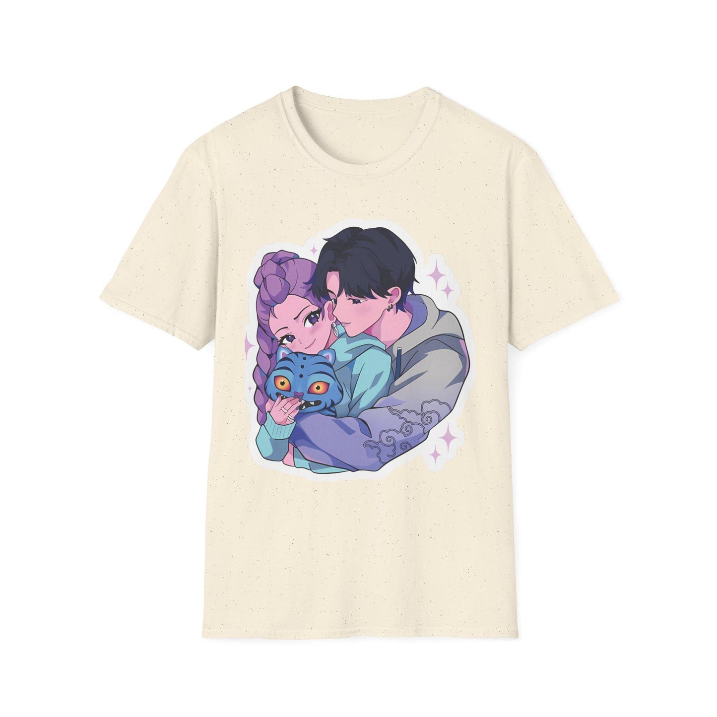 Kawaii Couple T-Shirt | Rujinu T-Shirt | K-Pop Hunters T-Shirt | Huntrix Unisex T-Shirt | K-Pop Couple T-Shirt