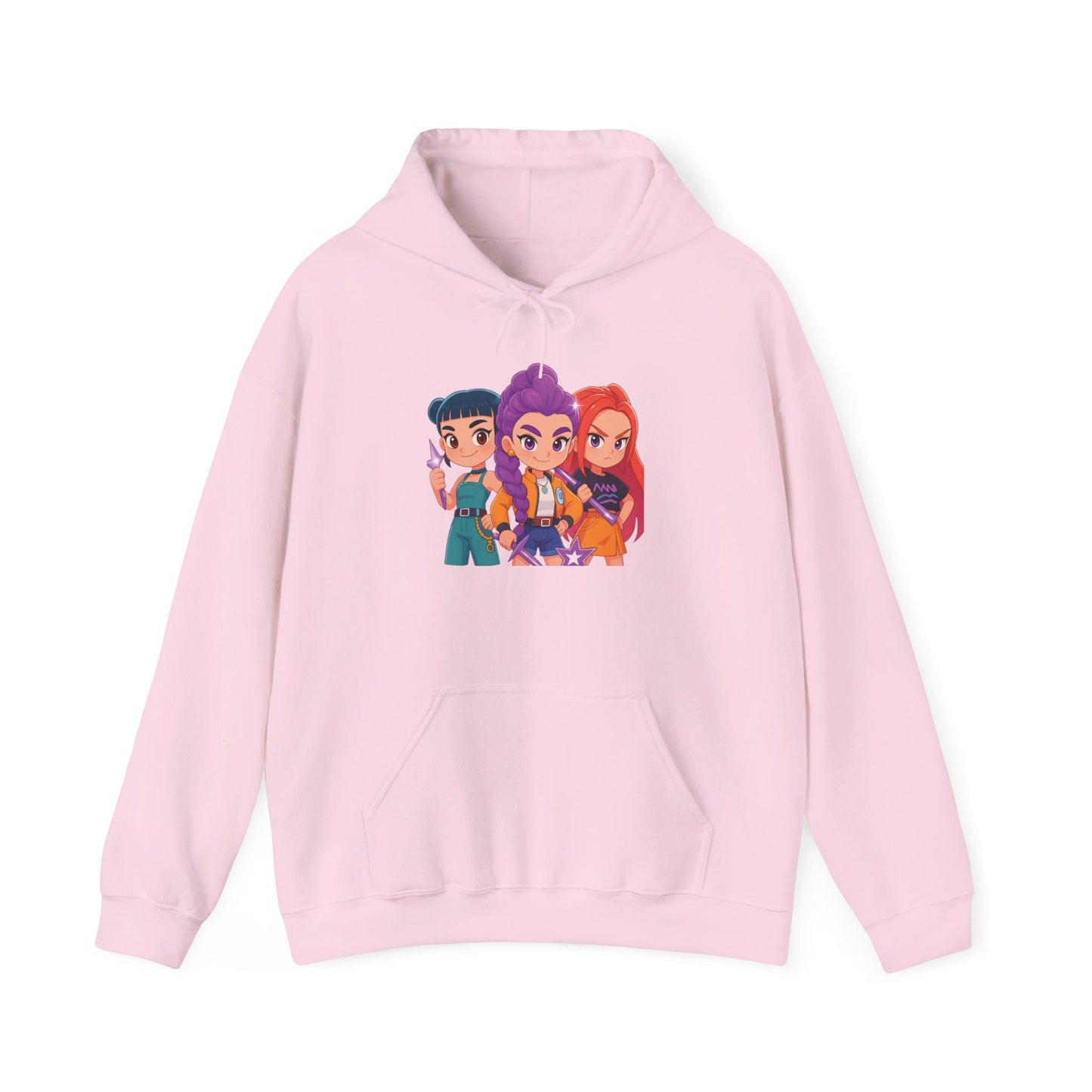 K-Pop Girl Trio Hoodie | Huntrix Girl Trio Hoodie | K-Pop Demon Hunters Hoodie | Rumi Mira Zoey Trio Hoodie | K-Pop Girl Hoodie