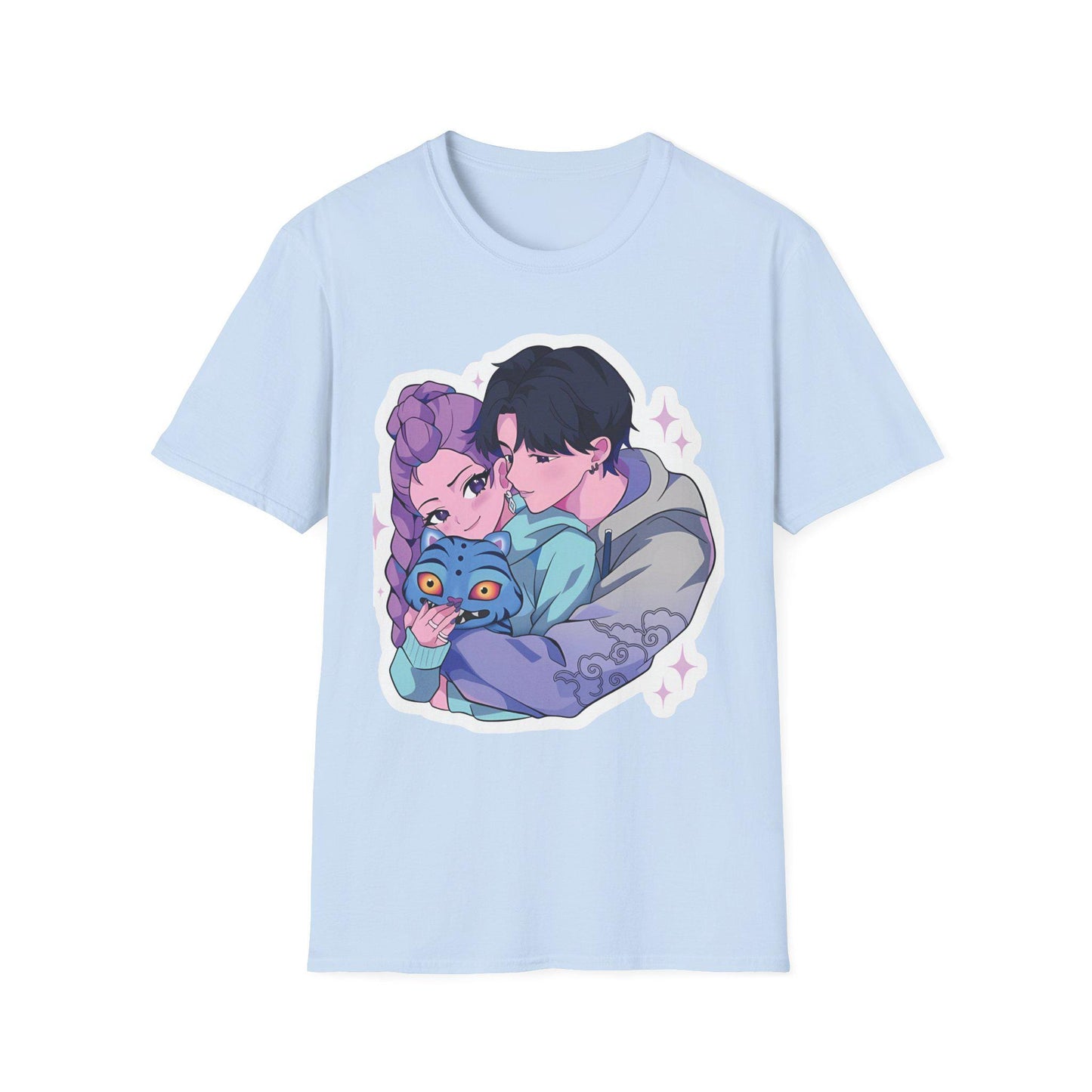 Kawaii Couple T-Shirt | Rujinu T-Shirt | K-Pop Hunters T-Shirt | Huntrix Unisex T-Shirt | K-Pop Couple T-Shirt
