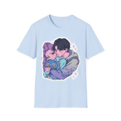 Kawaii Couple T-Shirt | Rujinu T-Shirt | K-Pop Hunters T-Shirt | Huntrix Unisex T-Shirt | K-Pop Couple T-Shirt