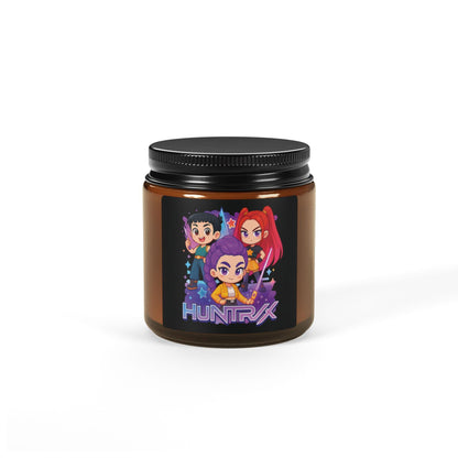 Huntrix Trio Character Candle Amber Jar |  K-POP group Scented Soy Candle | K-POP Demon Hunters Soy Candle | K-POP christmas decor